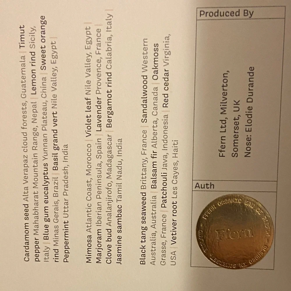 NEW Ffern "Winter 26" Organic Eau de Parfum - Picture 6 of 7